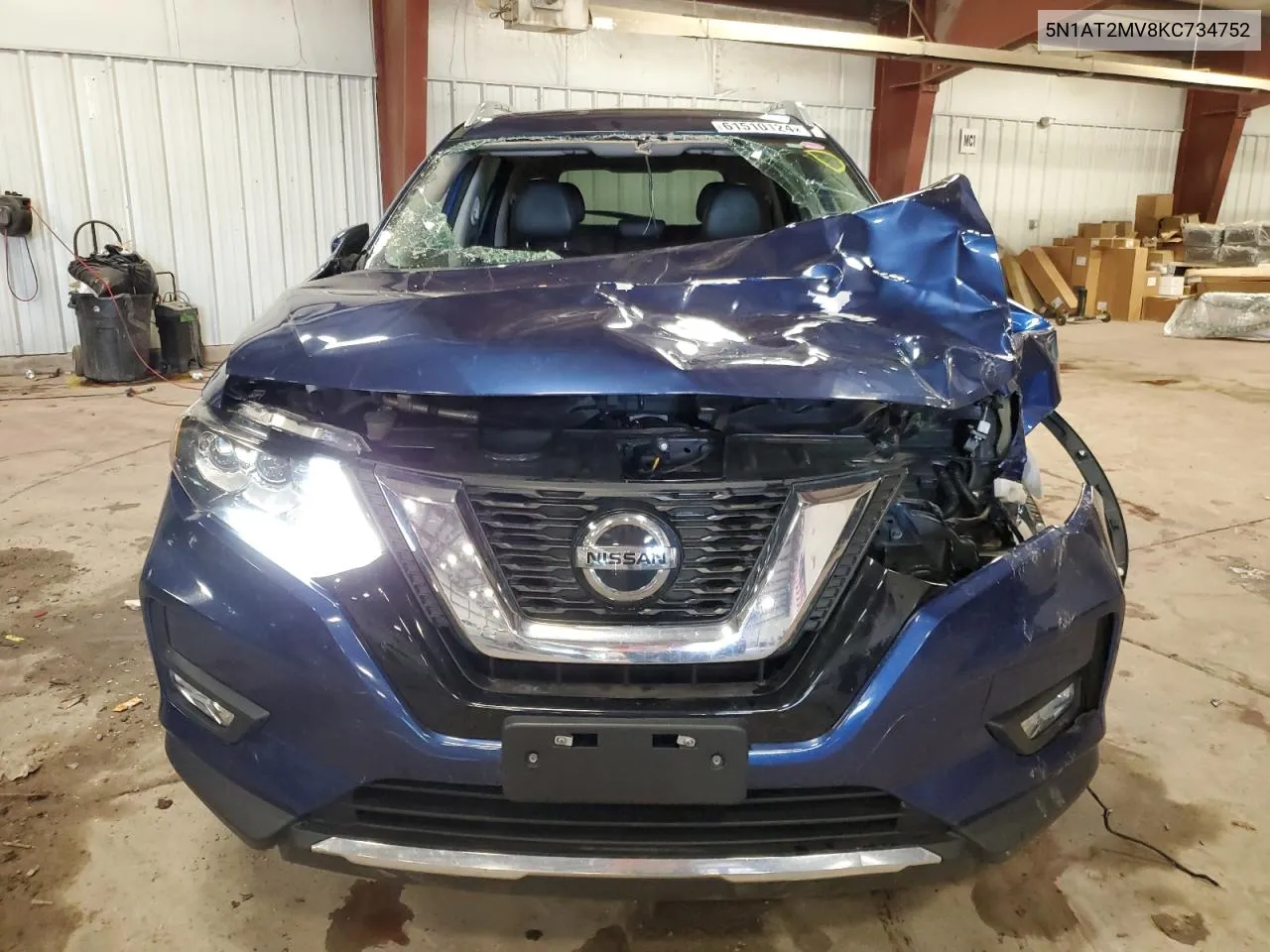 2019 Nissan Rogue S VIN: 5N1AT2MV8KC734752 Lot: 61510124