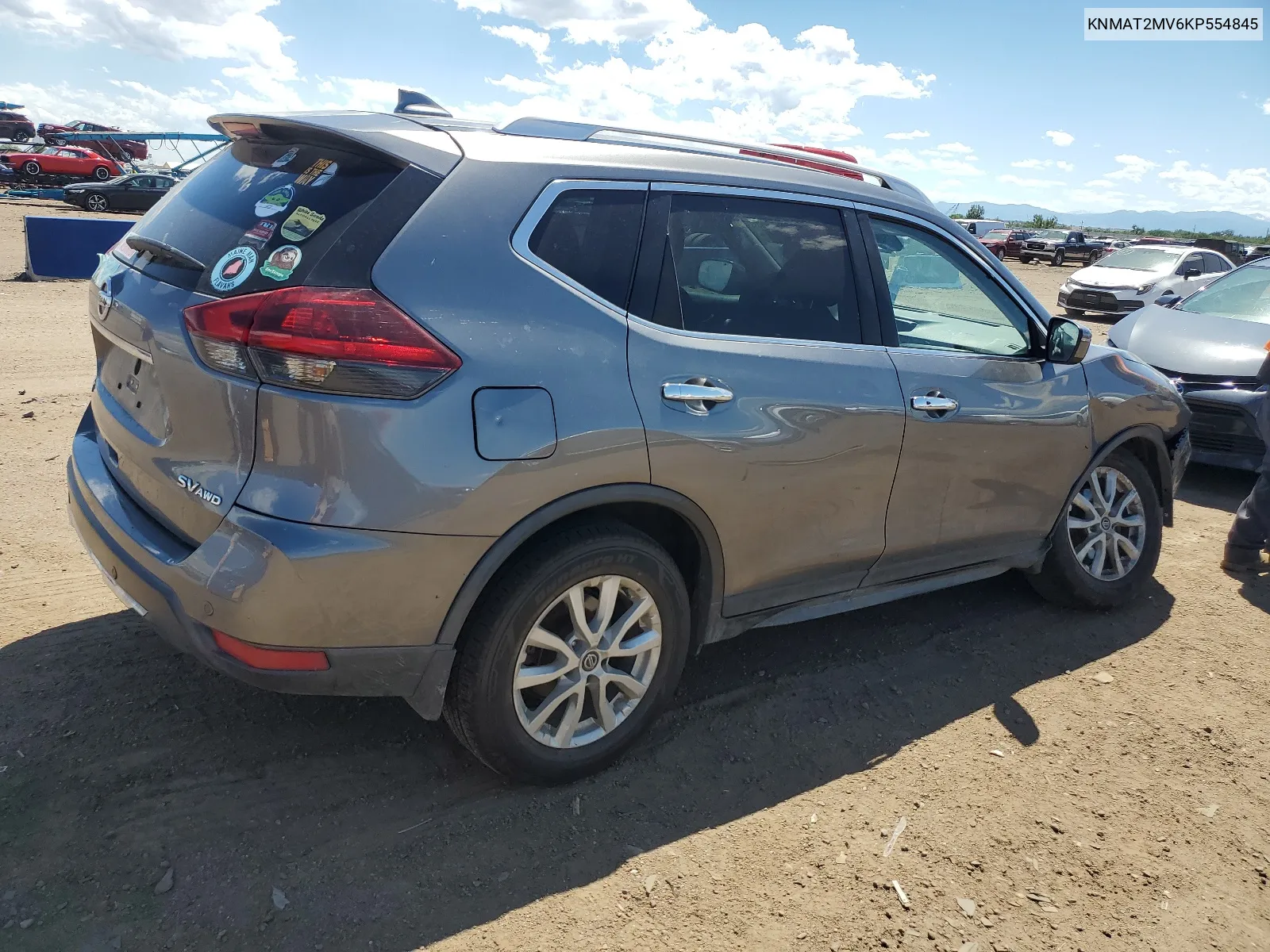 2019 Nissan Rogue S VIN: KNMAT2MV6KP554845 Lot: 61548994