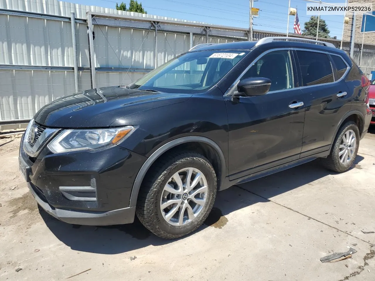 2019 Nissan Rogue S VIN: KNMAT2MVXKP529236 Lot: 61872104