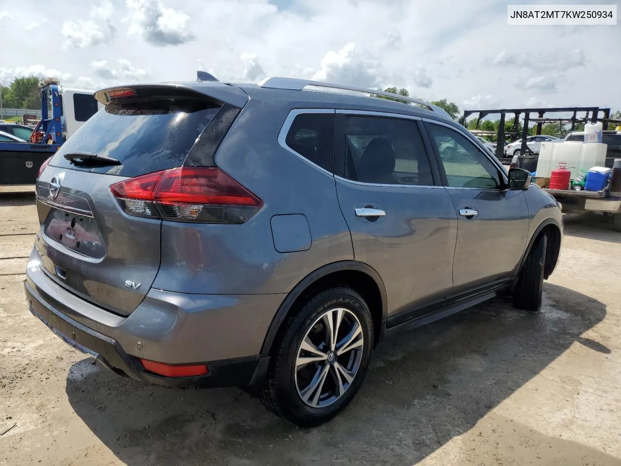 2019 Nissan Rogue S VIN: JN8AT2MT7KW250934 Lot: 62181234