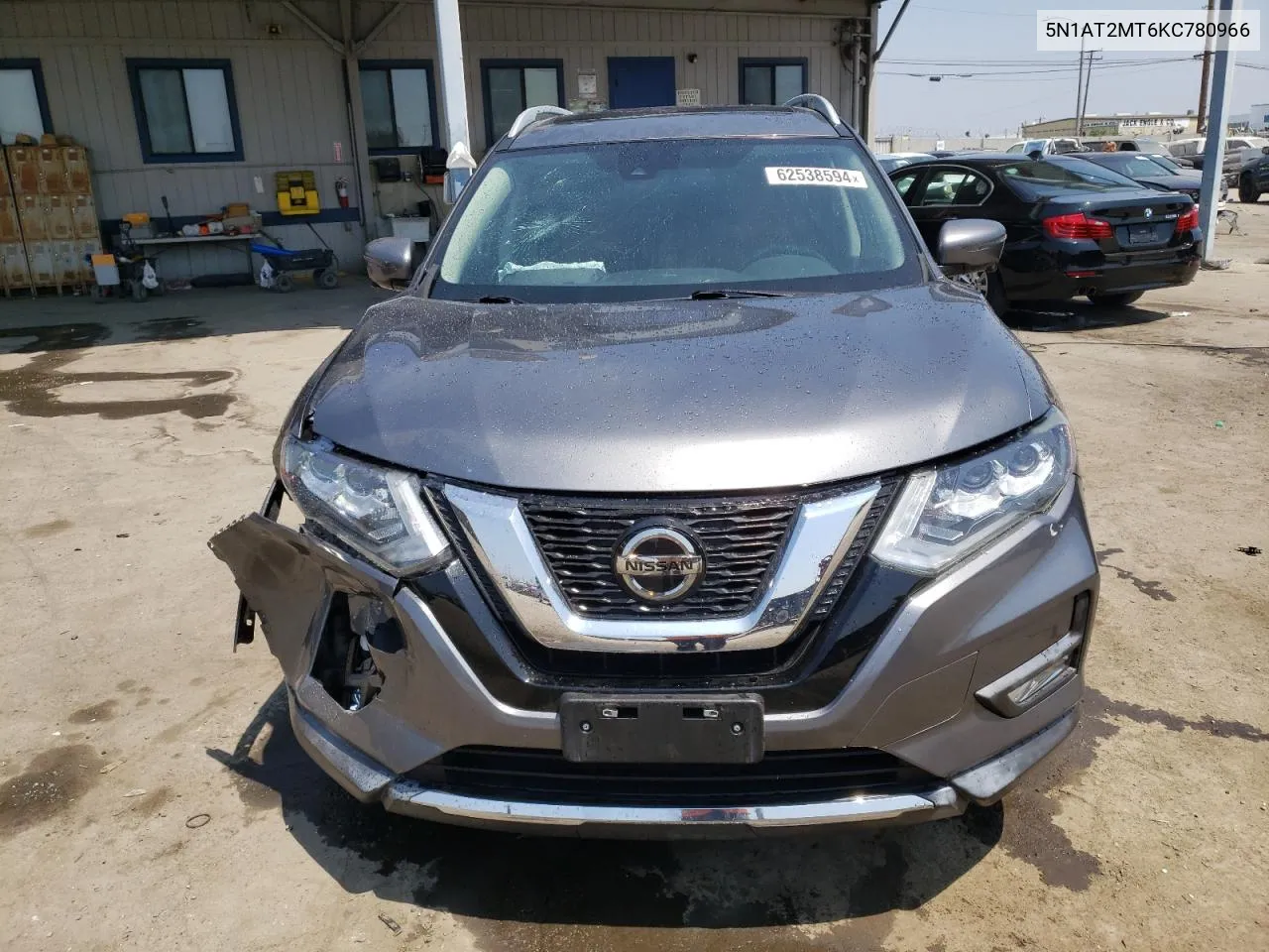 2019 Nissan Rogue S VIN: 5N1AT2MT6KC780966 Lot: 62538594