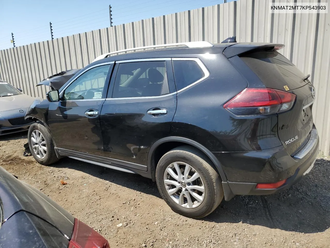 2019 Nissan Rogue S VIN: KNMAT2MT7KP543903 Lot: 62695234