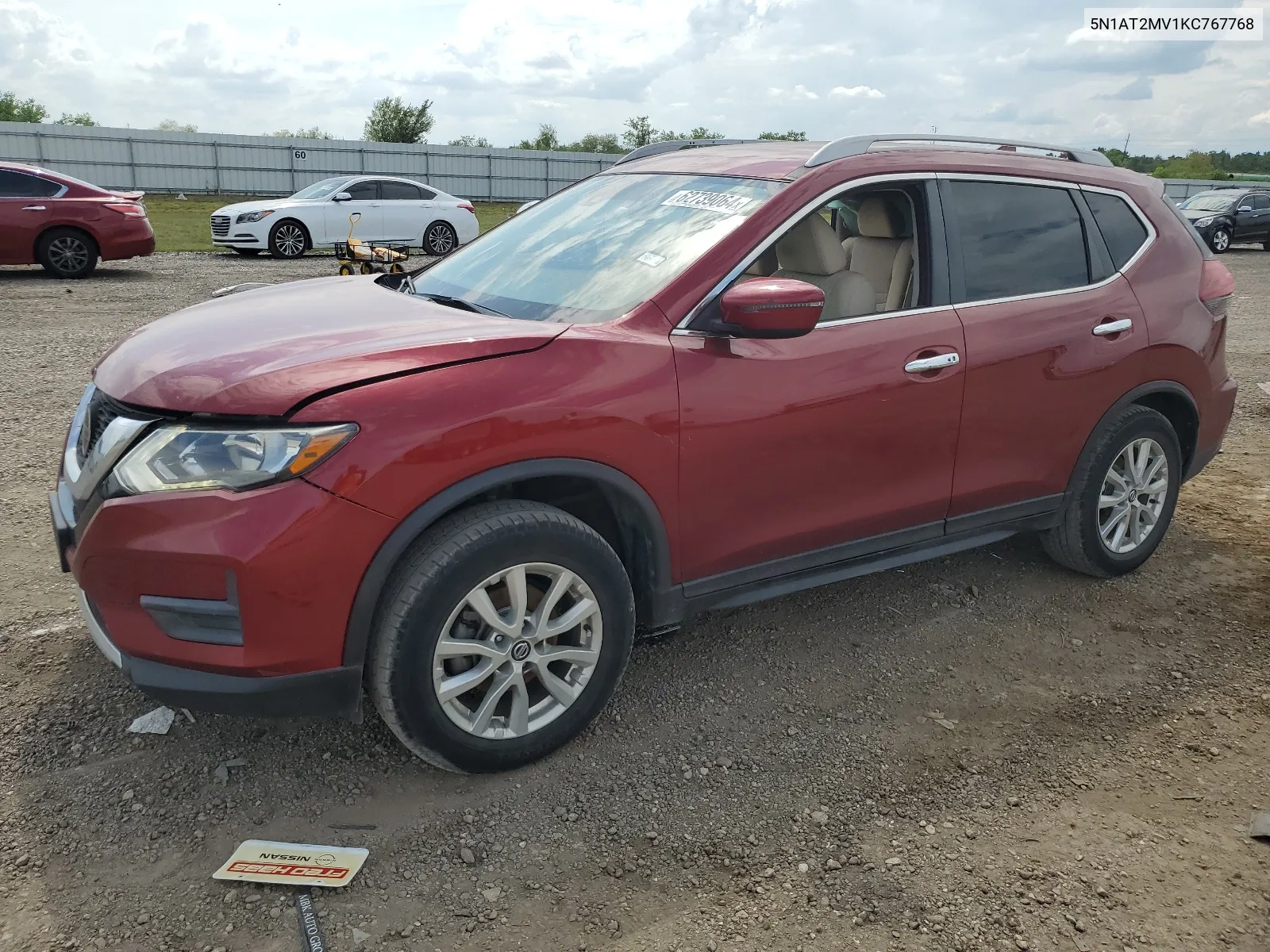 2019 Nissan Rogue S VIN: 5N1AT2MV1KC767768 Lot: 62739064