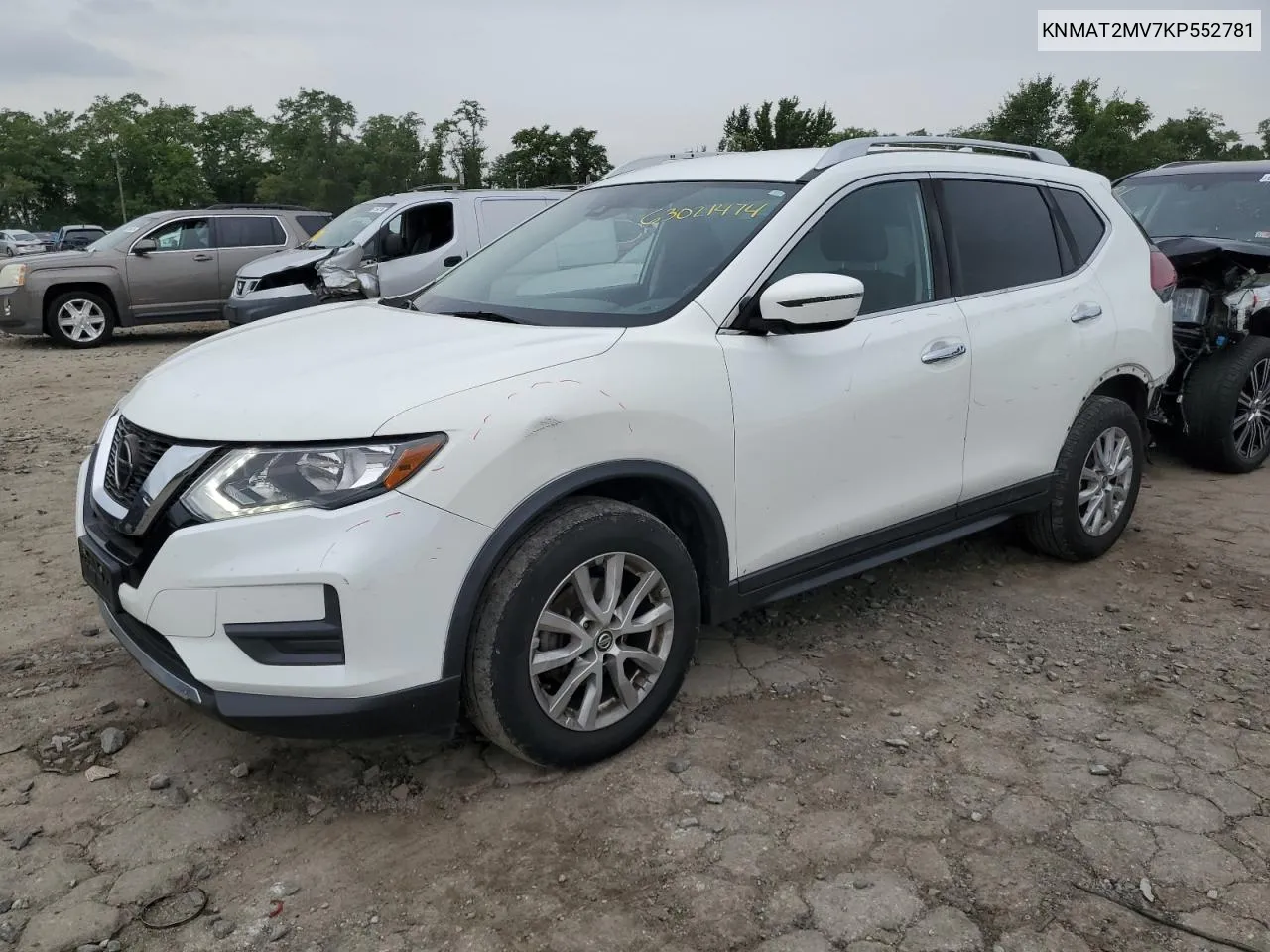 2019 Nissan Rogue S VIN: KNMAT2MV7KP552781 Lot: 63021474