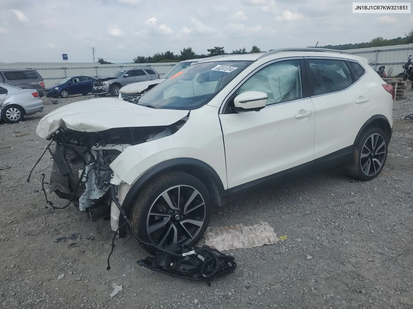 JN1BJ1CR7KW321851 2019 Nissan Rogue Sport S