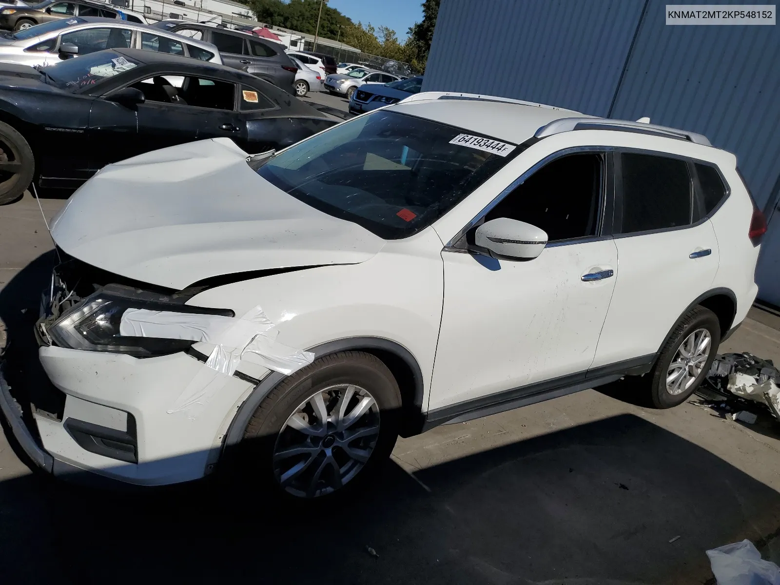 2019 Nissan Rogue S VIN: KNMAT2MT2KP548152 Lot: 64193444