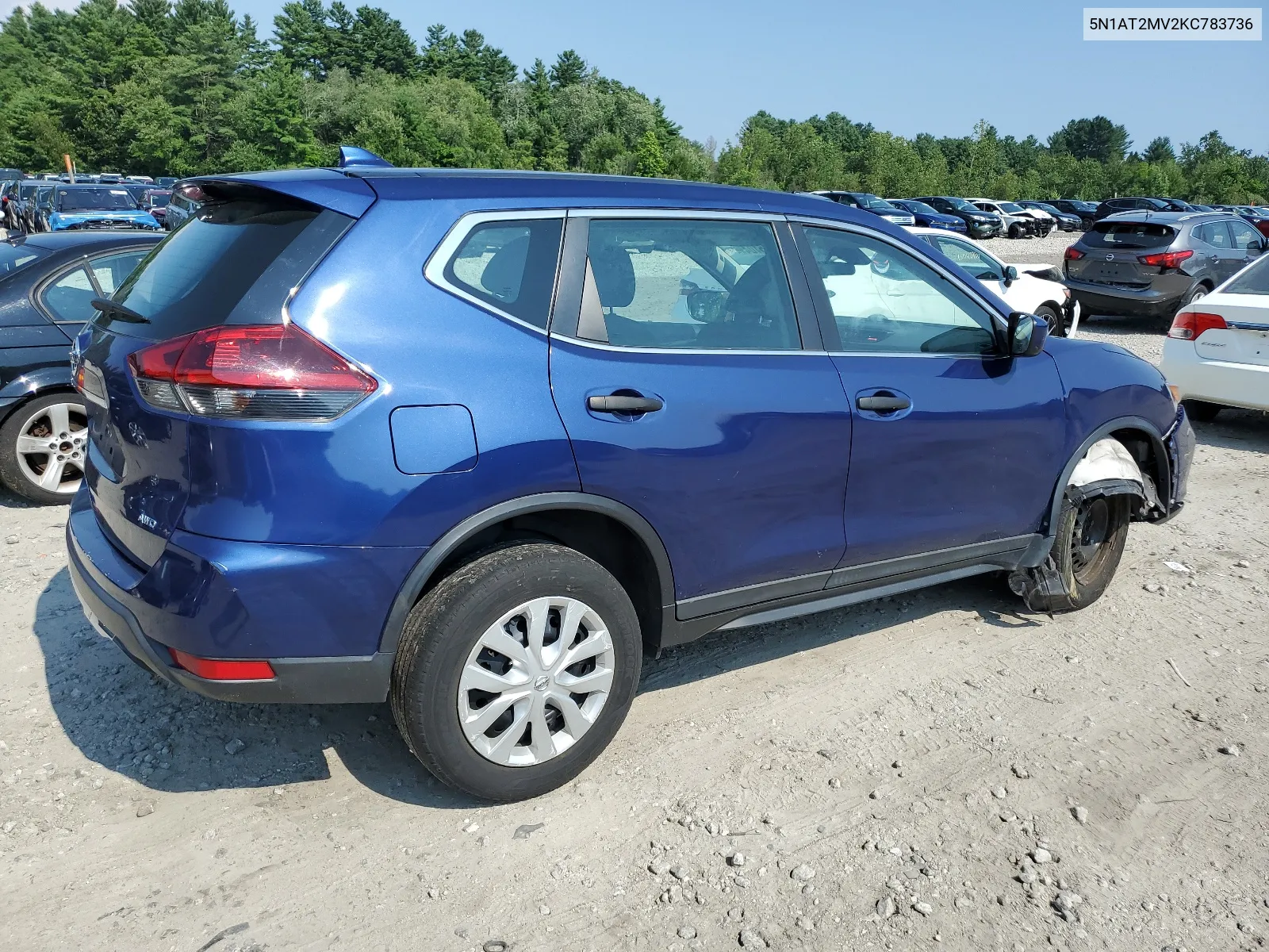 2019 Nissan Rogue S VIN: 5N1AT2MV2KC783736 Lot: 65375104