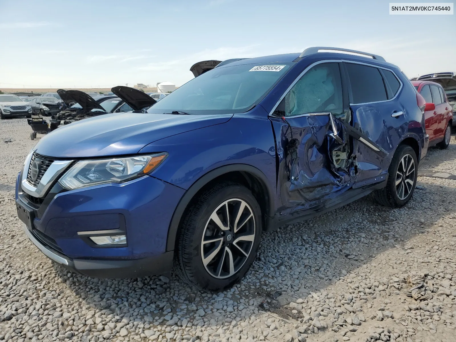 2019 Nissan Rogue S VIN: 5N1AT2MV0KC745440 Lot: 65775554