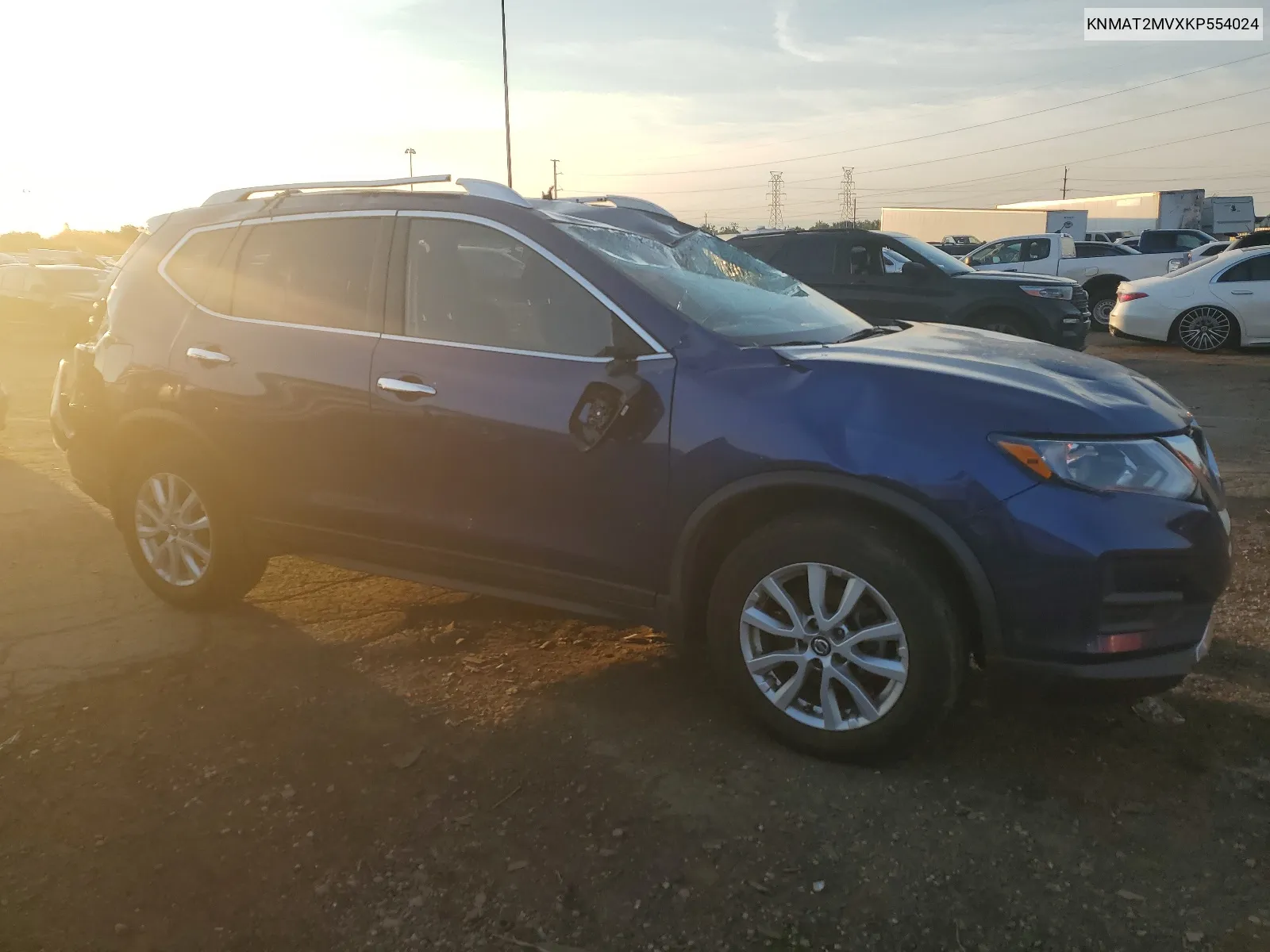 2019 Nissan Rogue S VIN: KNMAT2MVXKP554024 Lot: 66314534