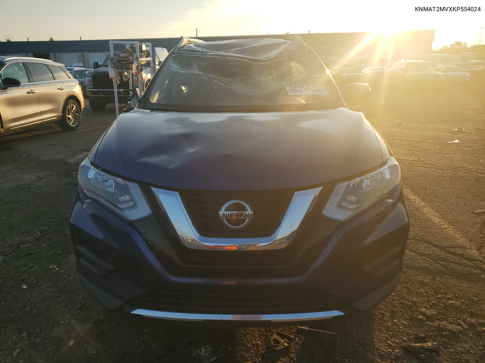 2019 Nissan Rogue S VIN: KNMAT2MVXKP554024 Lot: 66314534