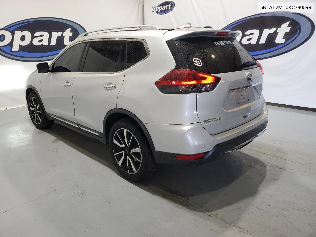 2019 Nissan Rogue S VIN: 5N1AT2MT0KC790599 Lot: 66351484