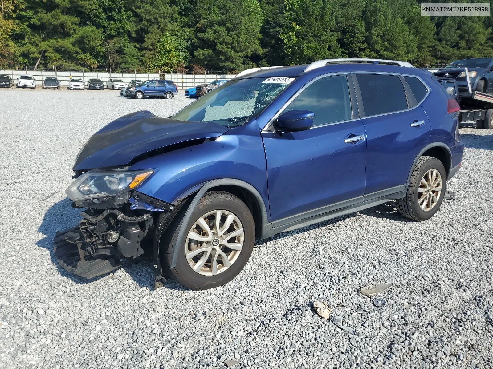 2019 Nissan Rogue S VIN: KNMAT2MT7KP518998 Lot: 66882794