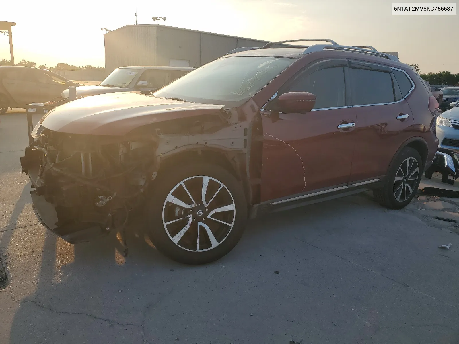 2019 Nissan Rogue S VIN: 5N1AT2MV8KC756637 Lot: 66894944