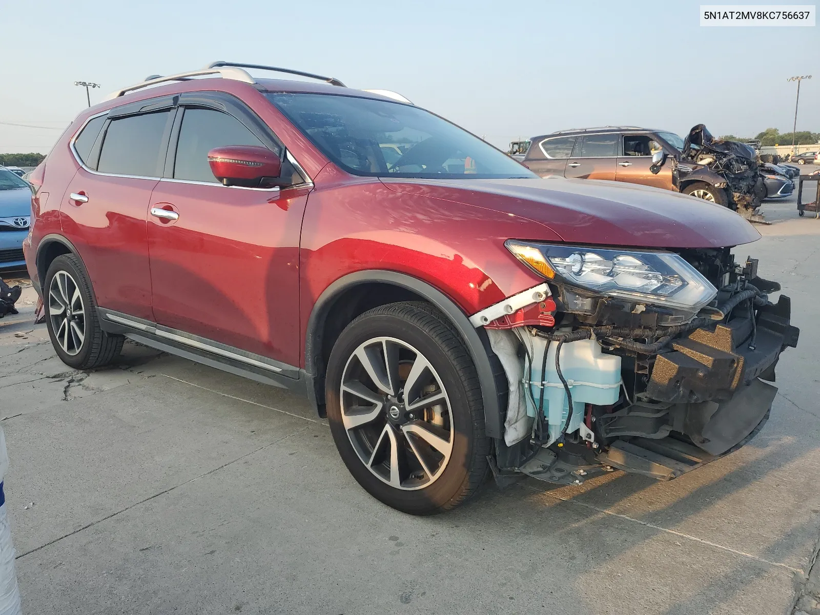 2019 Nissan Rogue S VIN: 5N1AT2MV8KC756637 Lot: 66894944