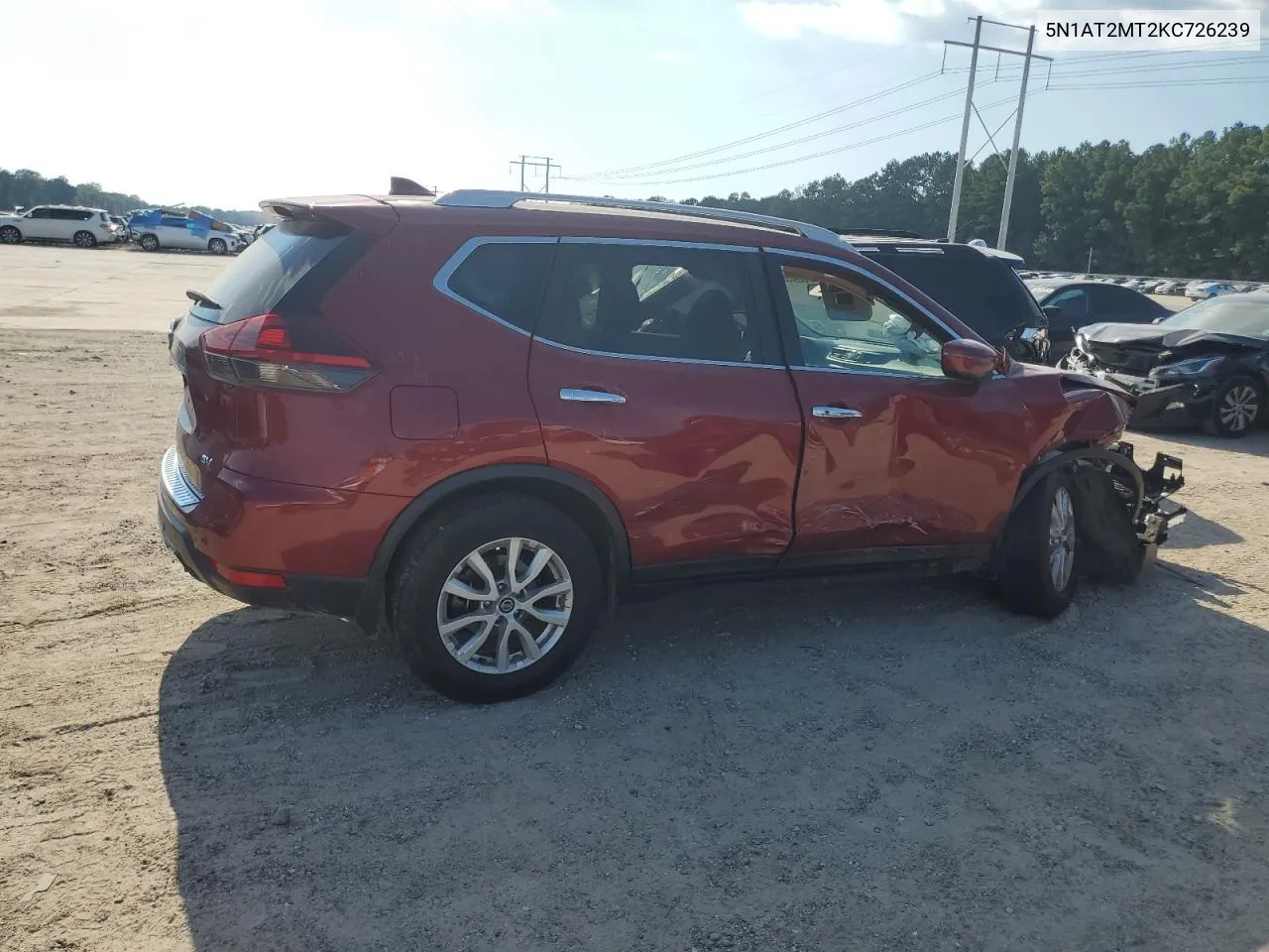 2019 Nissan Rogue S VIN: 5N1AT2MT2KC726239 Lot: 66905944