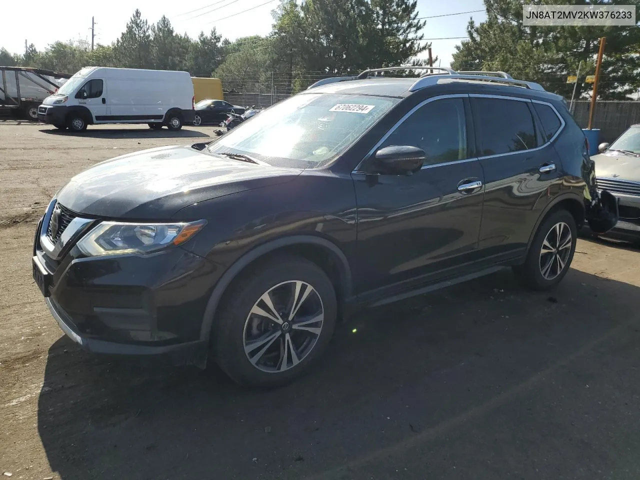 JN8AT2MV2KW376233 2019 Nissan Rogue S