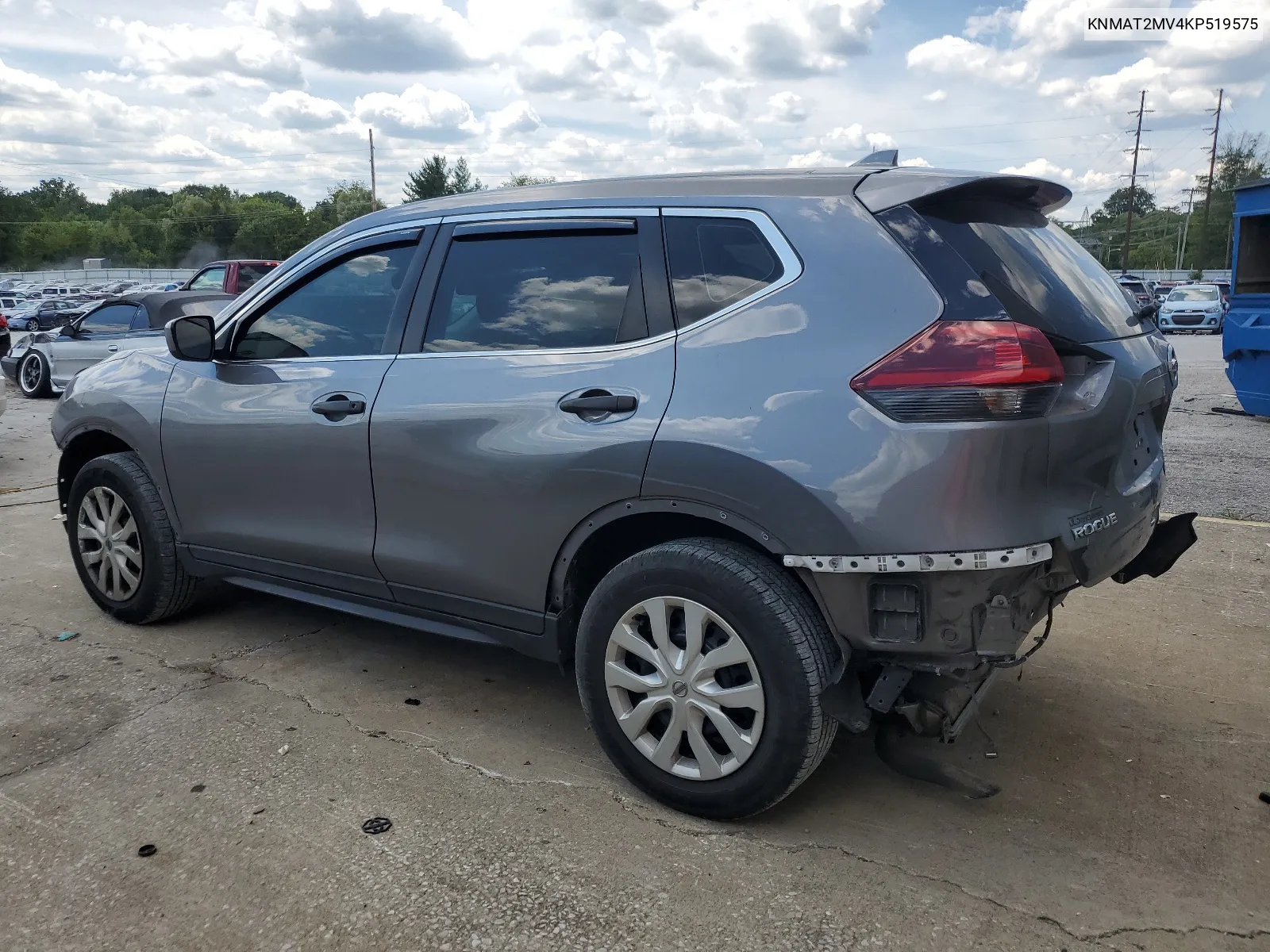 2019 Nissan Rogue S VIN: KNMAT2MV4KP519575 Lot: 67292614