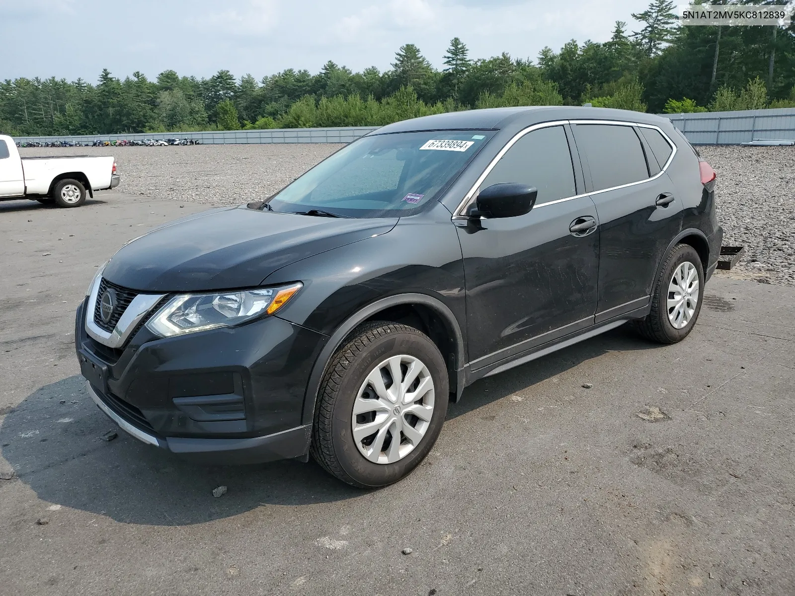 2019 Nissan Rogue S VIN: 5N1AT2MV5KC812839 Lot: 67339894