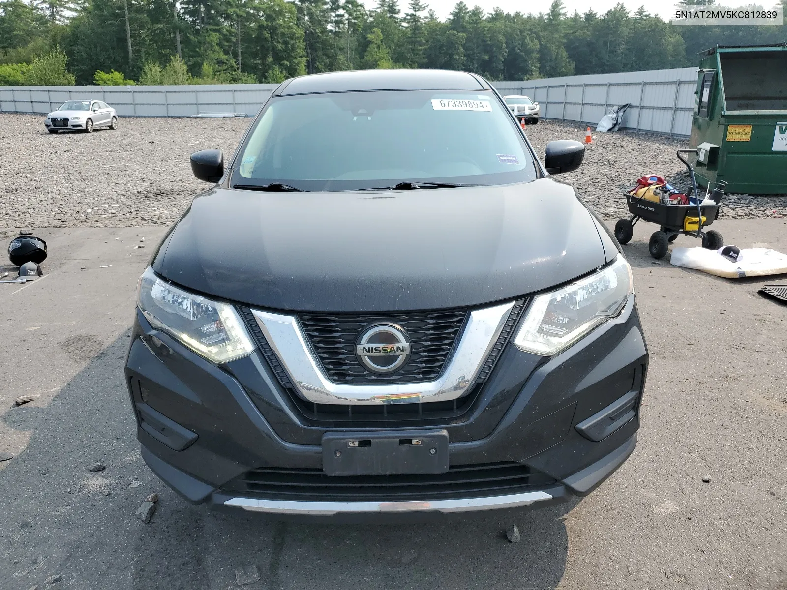 2019 Nissan Rogue S VIN: 5N1AT2MV5KC812839 Lot: 67339894