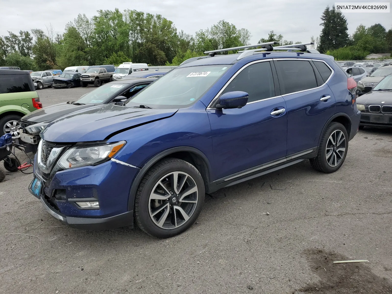 2019 Nissan Rogue S VIN: 5N1AT2MV4KC826909 Lot: 67370674