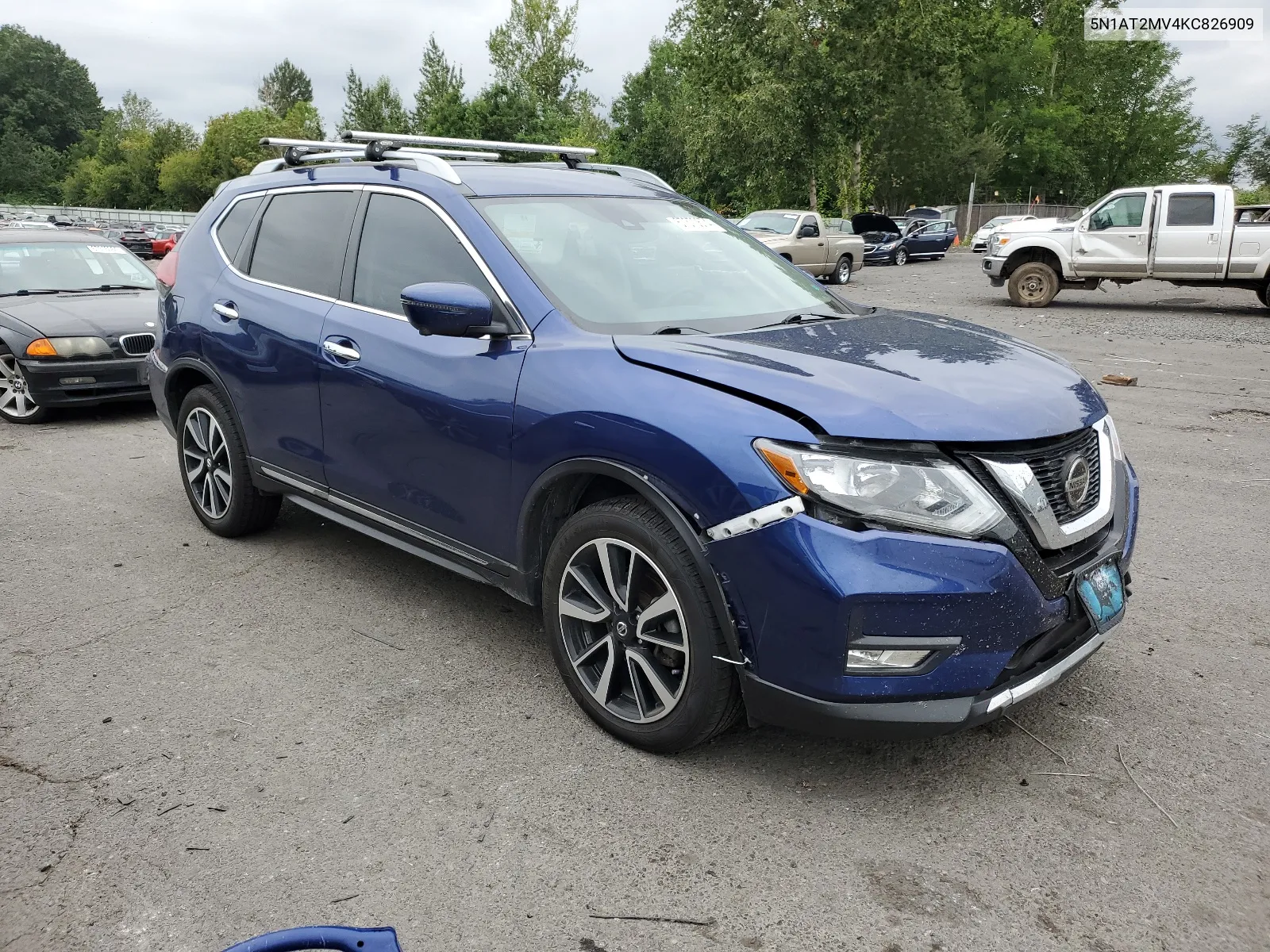 2019 Nissan Rogue S VIN: 5N1AT2MV4KC826909 Lot: 67370674