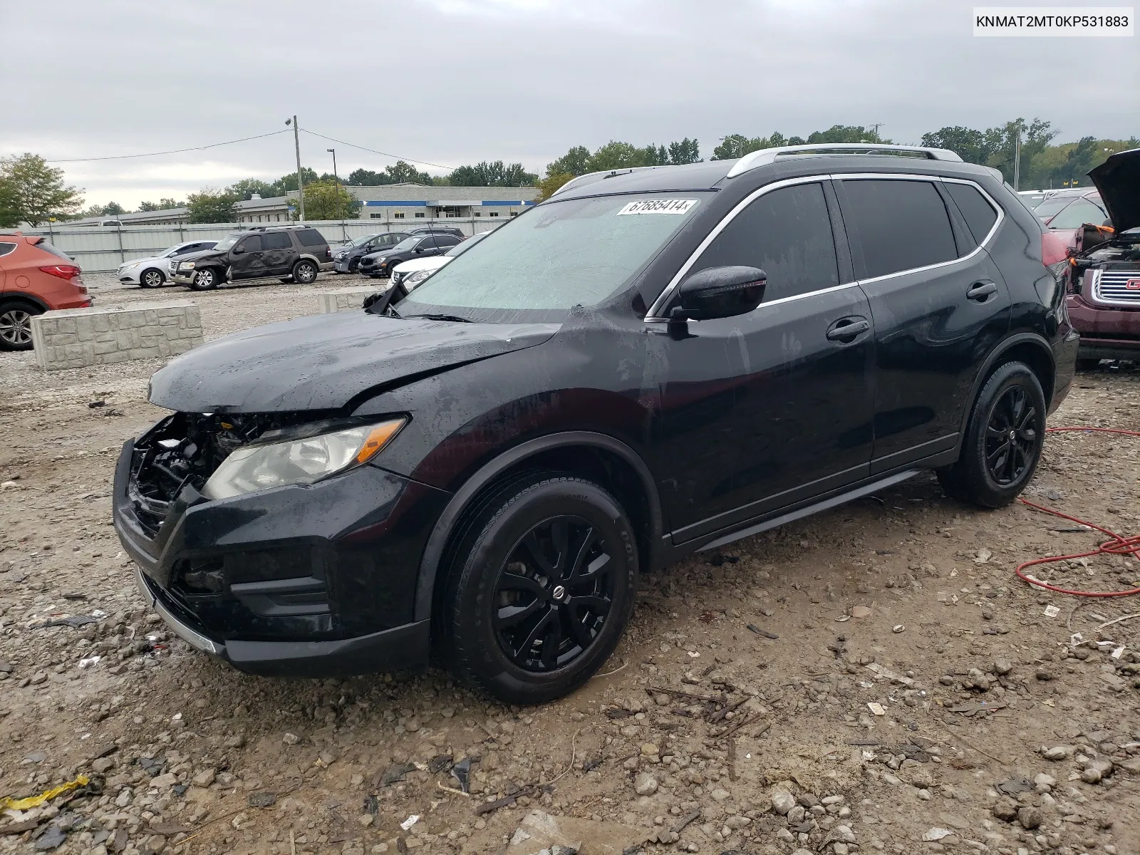 2019 Nissan Rogue S VIN: KNMAT2MT0KP531883 Lot: 67685414