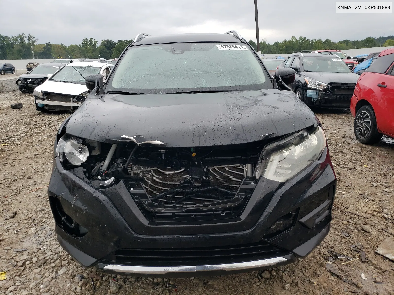 2019 Nissan Rogue S VIN: KNMAT2MT0KP531883 Lot: 67685414