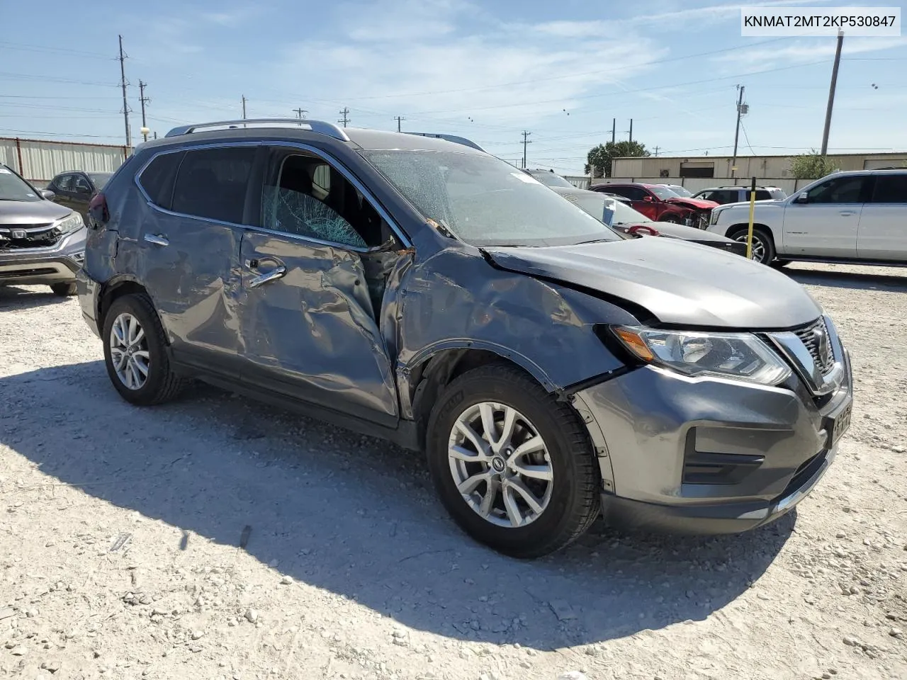 2019 Nissan Rogue S VIN: KNMAT2MT2KP530847 Lot: 67728934