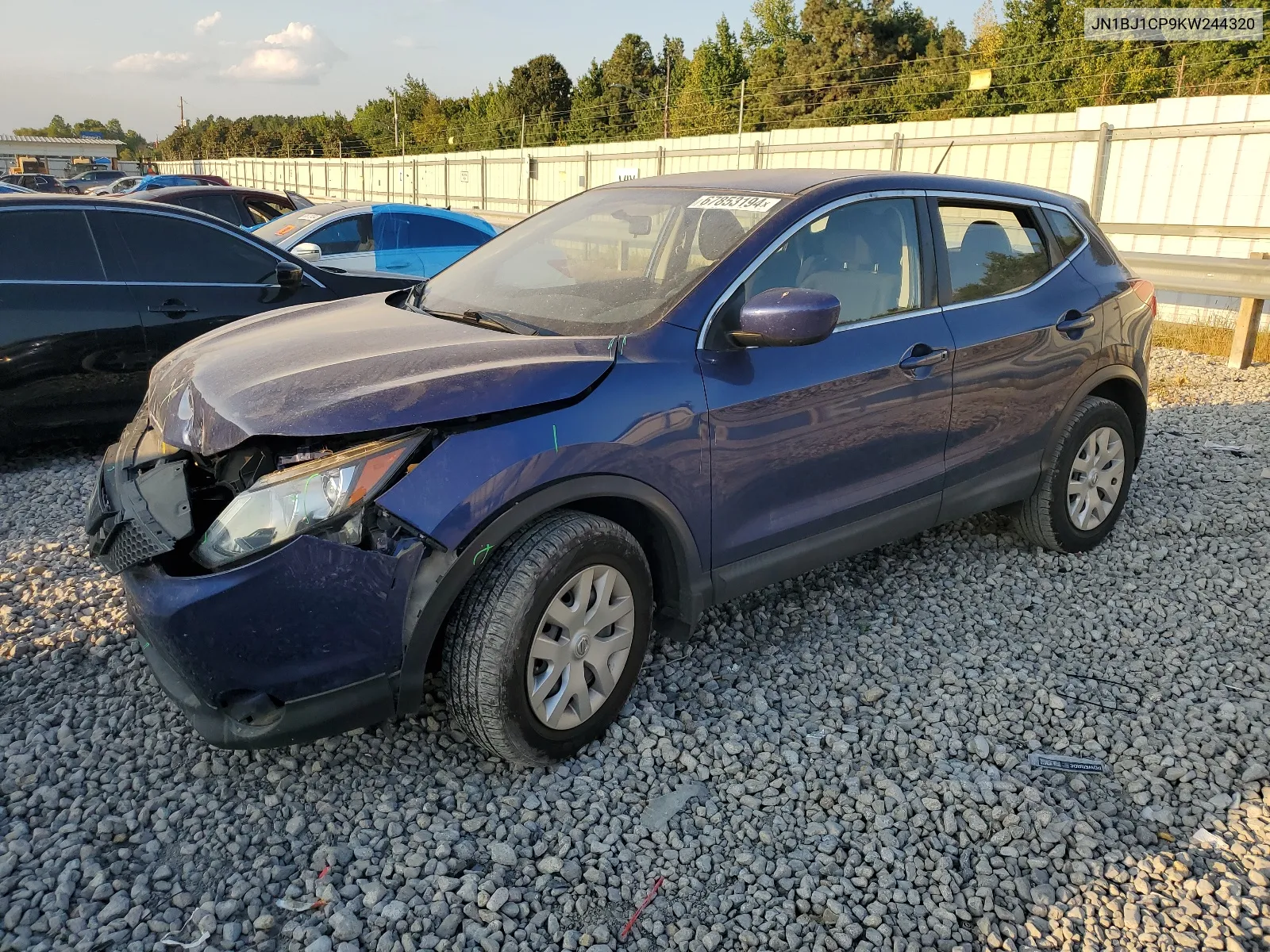 JN1BJ1CP9KW244320 2019 Nissan Rogue Sport S