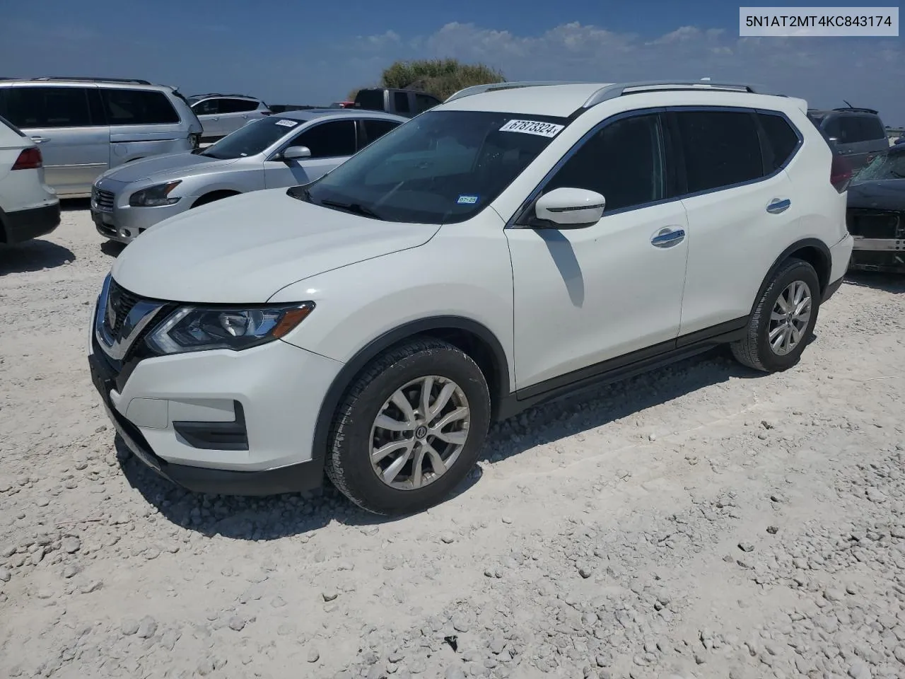 2019 Nissan Rogue S VIN: 5N1AT2MT4KC843174 Lot: 67873324