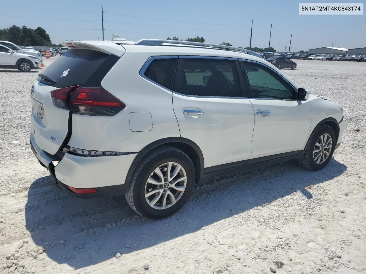 2019 Nissan Rogue S VIN: 5N1AT2MT4KC843174 Lot: 67873324