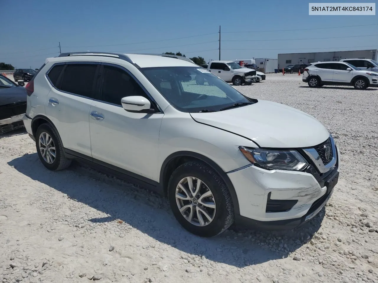 2019 Nissan Rogue S VIN: 5N1AT2MT4KC843174 Lot: 67873324