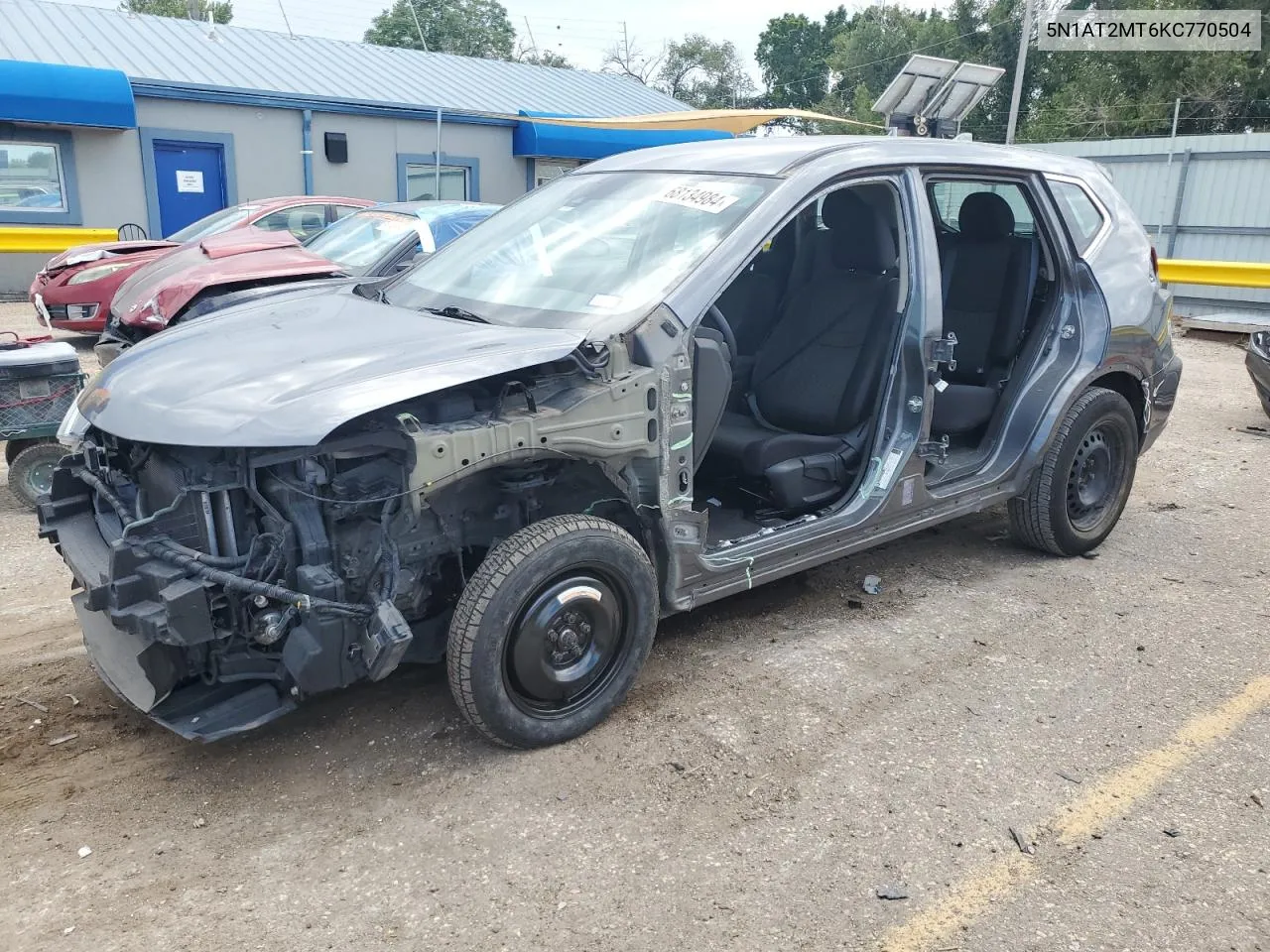 2019 Nissan Rogue S VIN: 5N1AT2MT6KC770504 Lot: 68134984