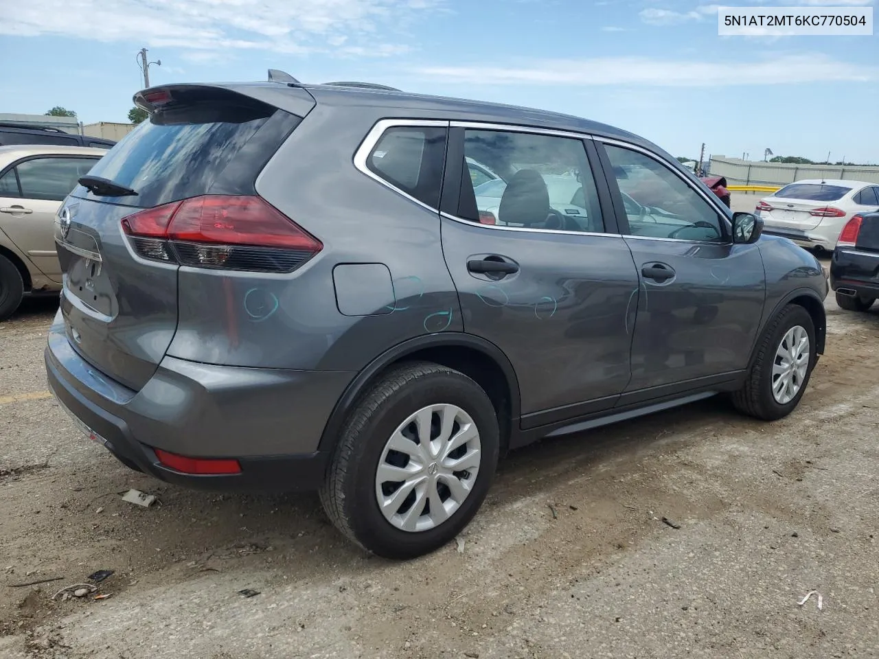 2019 Nissan Rogue S VIN: 5N1AT2MT6KC770504 Lot: 68134984