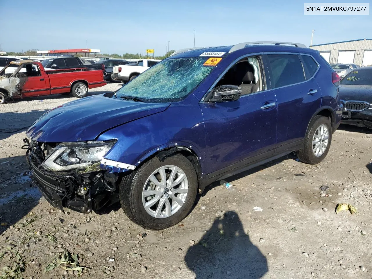 2019 Nissan Rogue S VIN: 5N1AT2MV0KC797277 Lot: 68653464