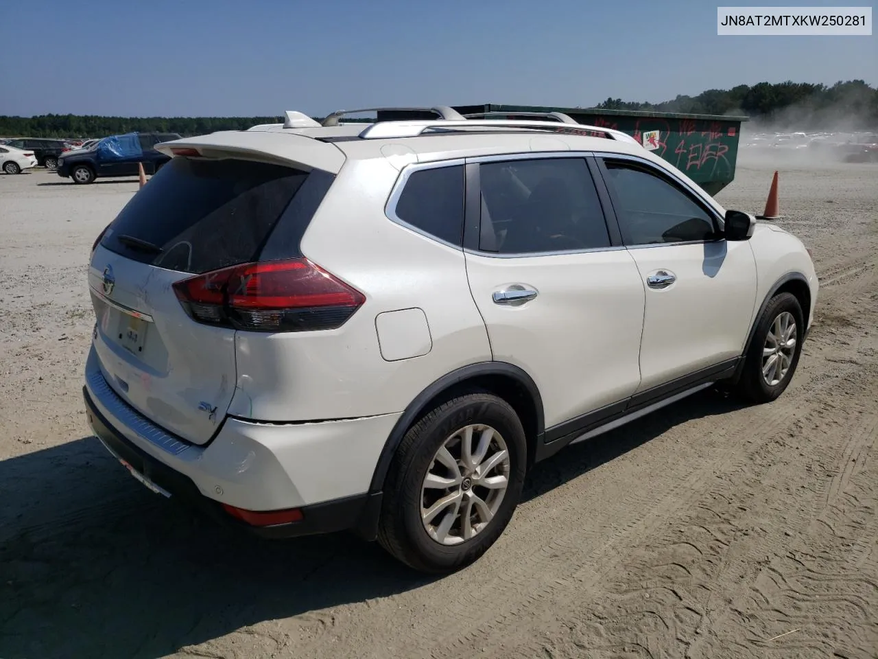 2019 Nissan Rogue S VIN: JN8AT2MTXKW250281 Lot: 68876664