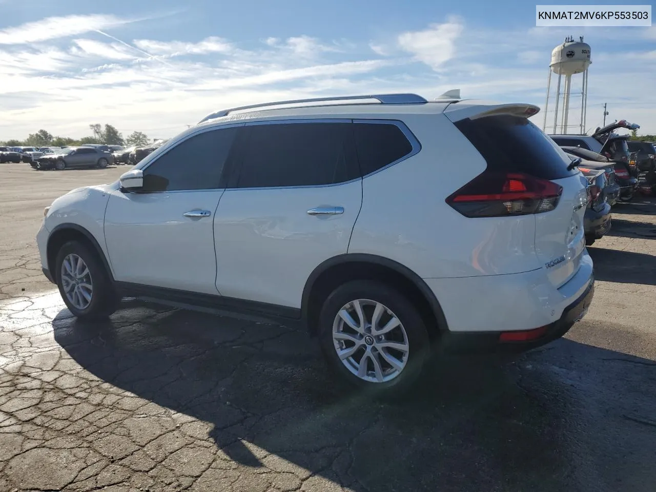 2019 Nissan Rogue S VIN: KNMAT2MV6KP553503 Lot: 68883434