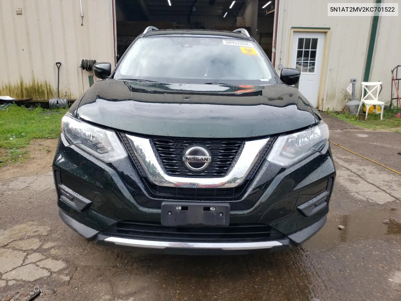 5N1AT2MV2KC701522 2019 Nissan Rogue S