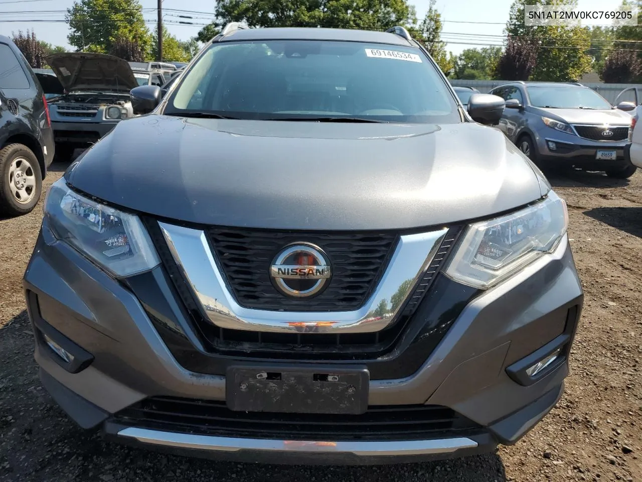 2019 Nissan Rogue S VIN: 5N1AT2MV0KC769205 Lot: 69146534