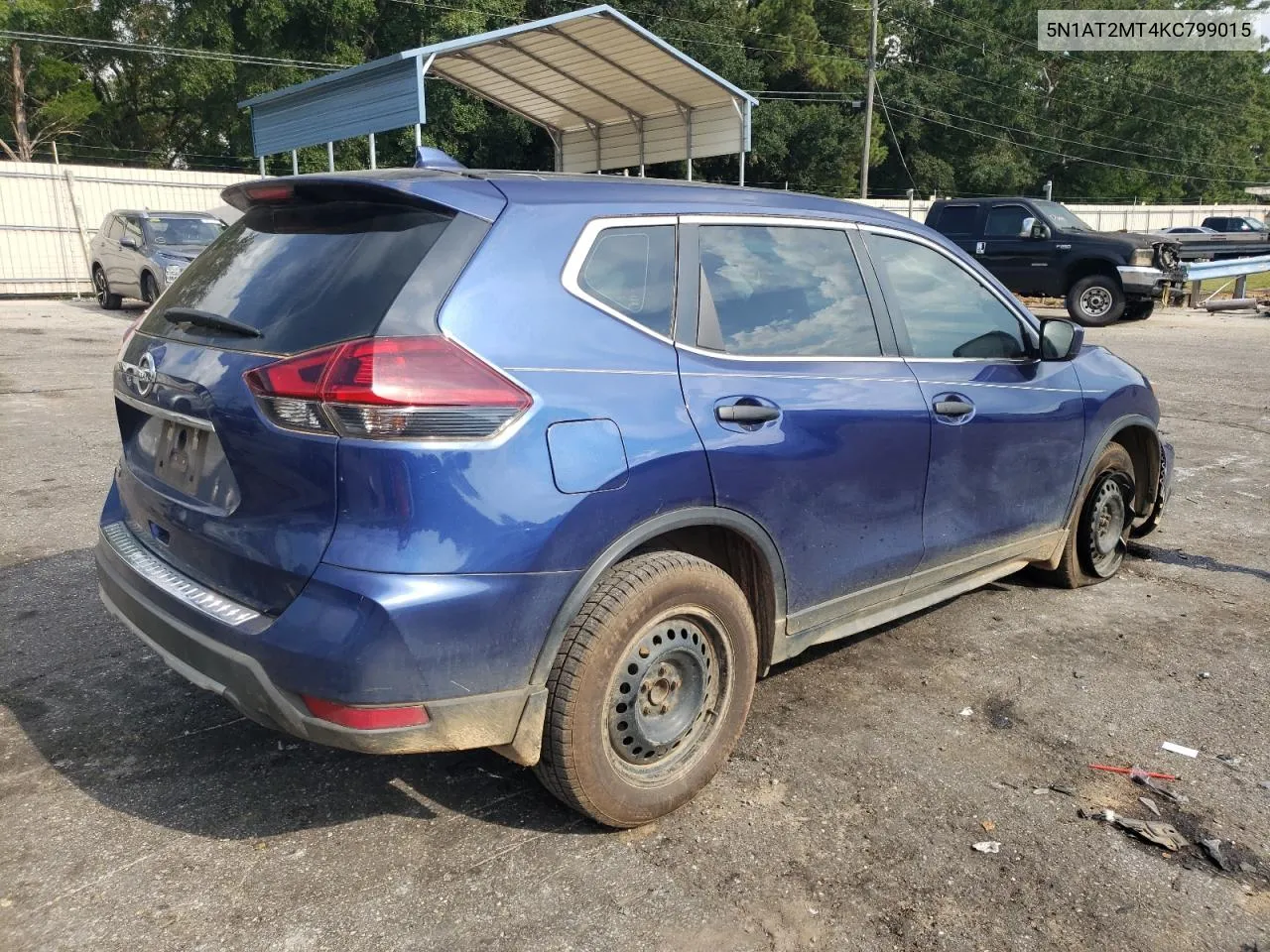 2019 Nissan Rogue S VIN: 5N1AT2MT4KC799015 Lot: 69222264