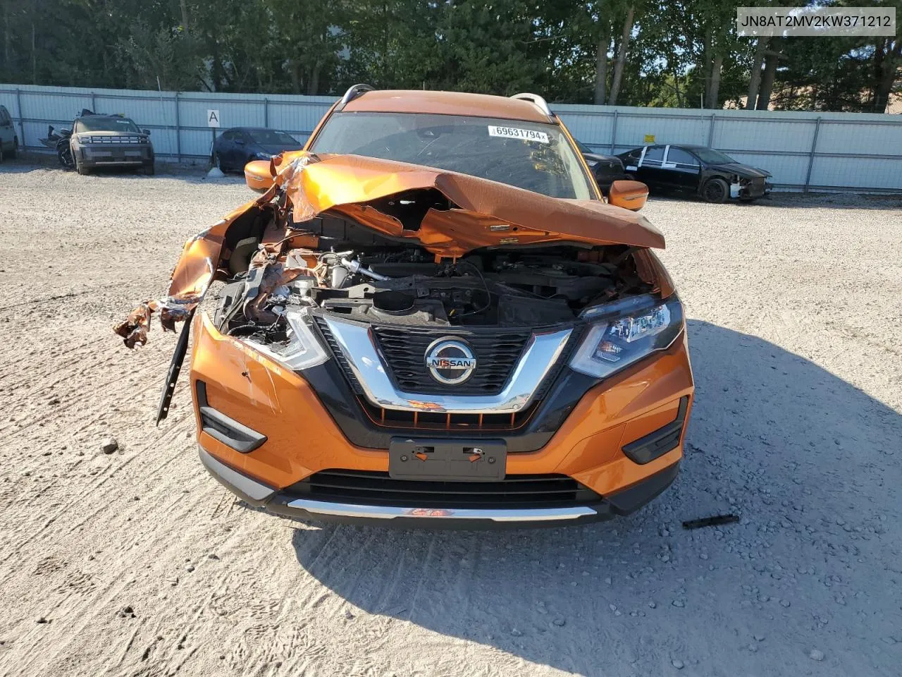 JN8AT2MV2KW371212 2019 Nissan Rogue S