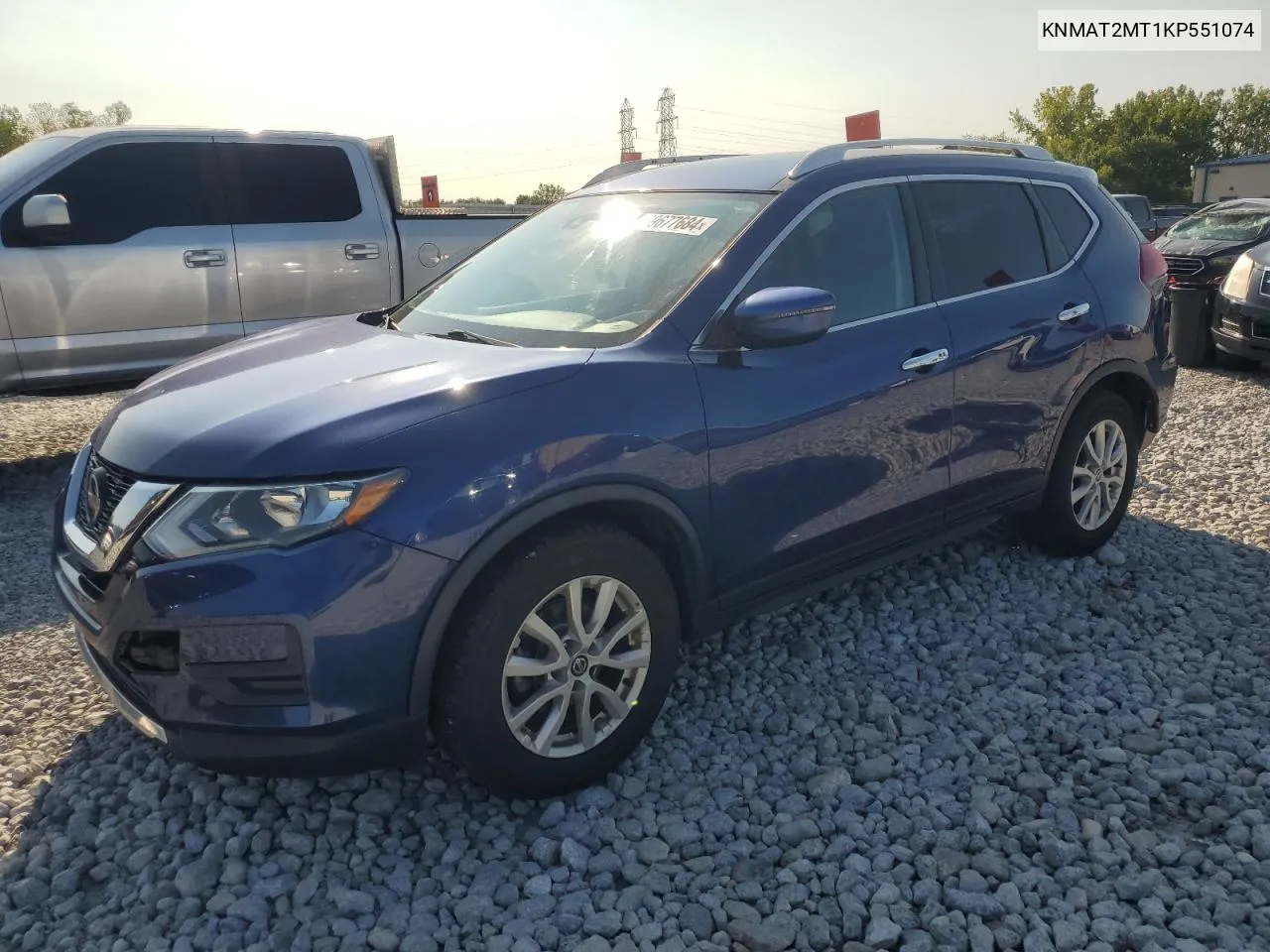 2019 Nissan Rogue S VIN: KNMAT2MT1KP551074 Lot: 69677684