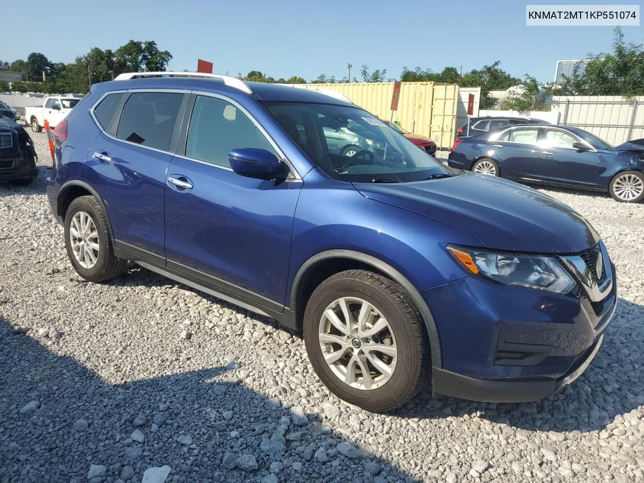 2019 Nissan Rogue S VIN: KNMAT2MT1KP551074 Lot: 69677684