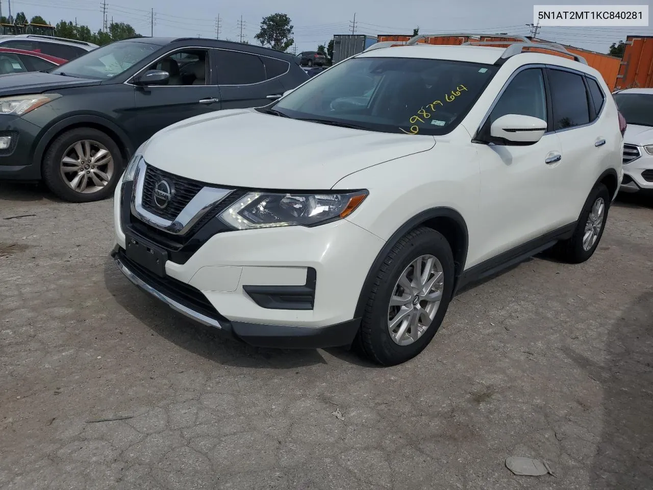 2019 Nissan Rogue S VIN: 5N1AT2MT1KC840281 Lot: 69879664