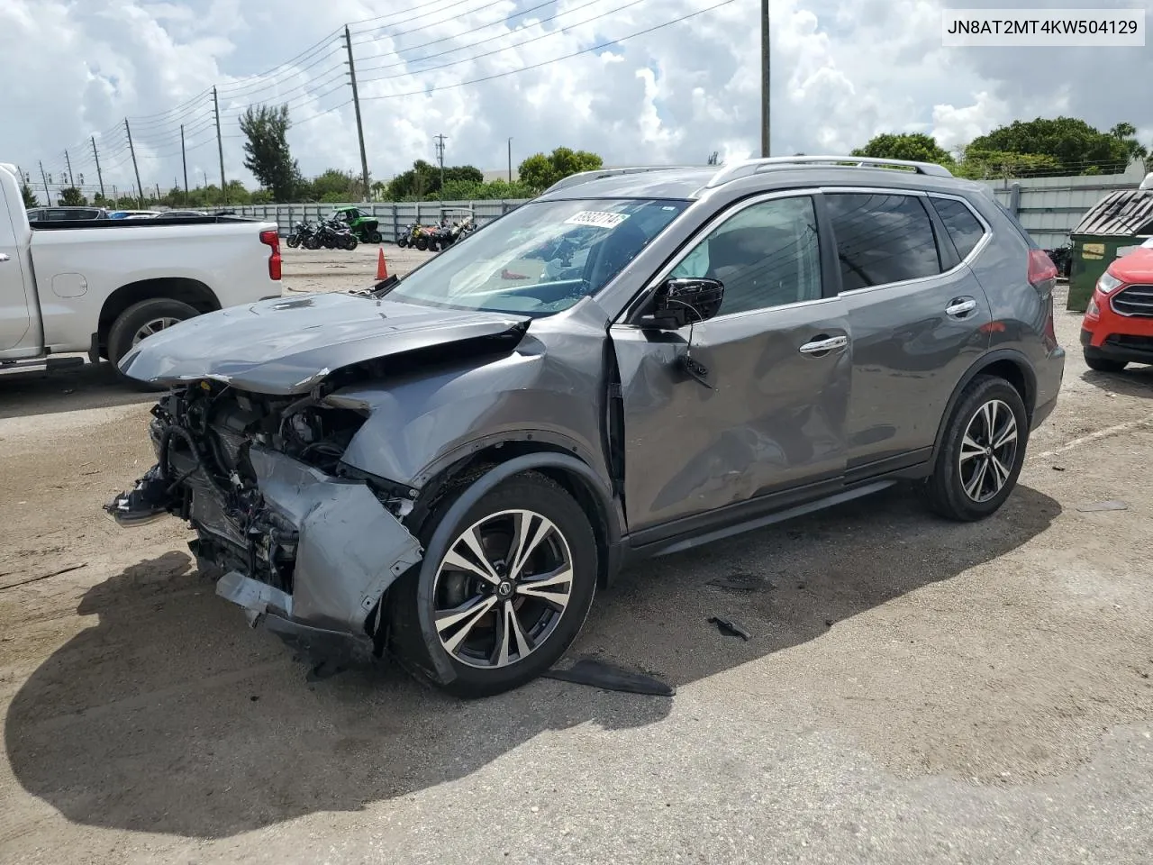 2019 Nissan Rogue S VIN: JN8AT2MT4KW504129 Lot: 69932714