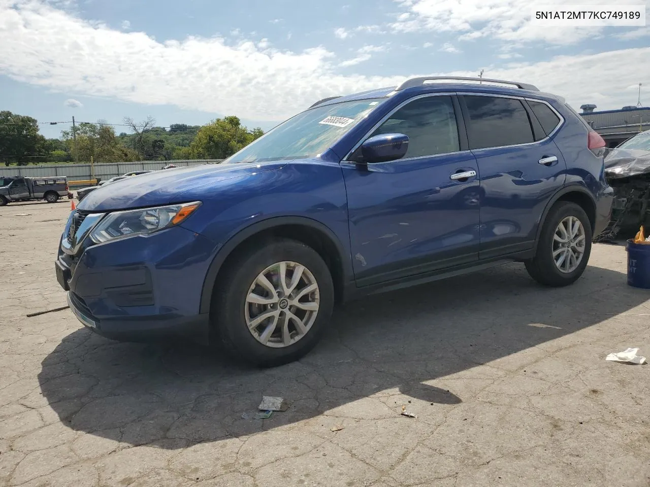 2019 Nissan Rogue S VIN: 5N1AT2MT7KC749189 Lot: 69968934