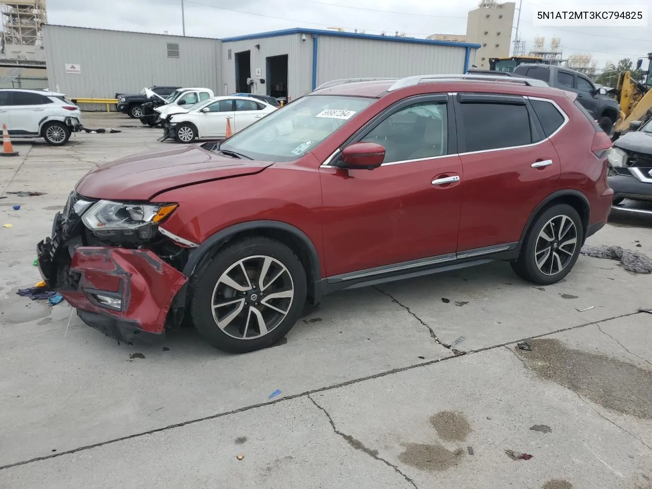 2019 Nissan Rogue S VIN: 5N1AT2MT3KC794825 Lot: 69987264