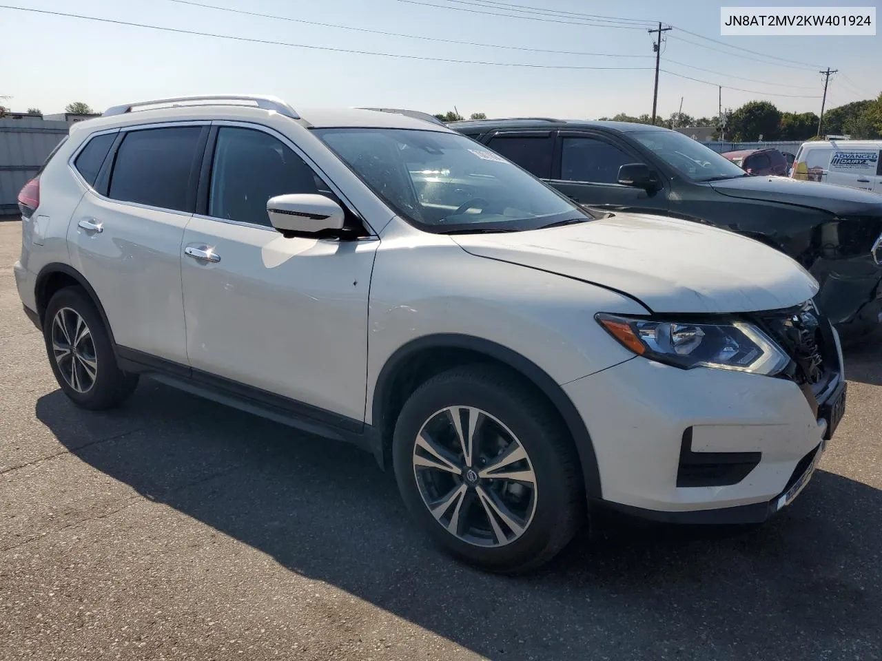 2019 Nissan Rogue S VIN: JN8AT2MV2KW401924 Lot: 70011094