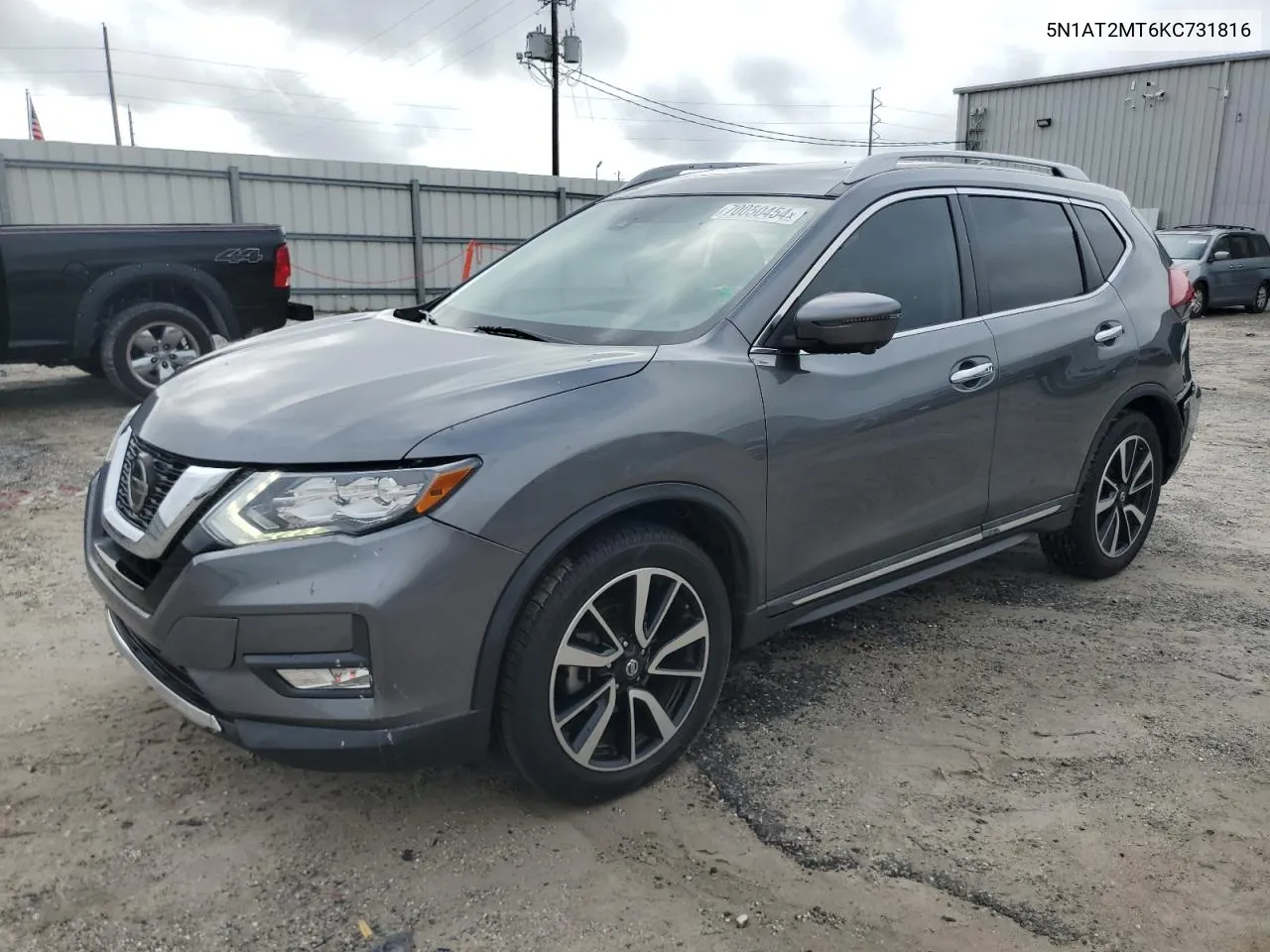 2019 Nissan Rogue S VIN: 5N1AT2MT6KC731816 Lot: 70050454