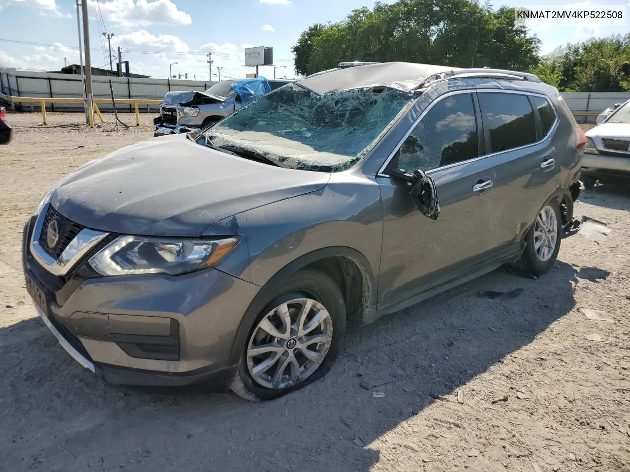 2019 Nissan Rogue S VIN: KNMAT2MV4KP522508 Lot: 70057094